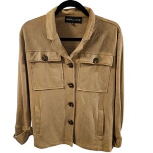 Faux Suede Jacket - Size S